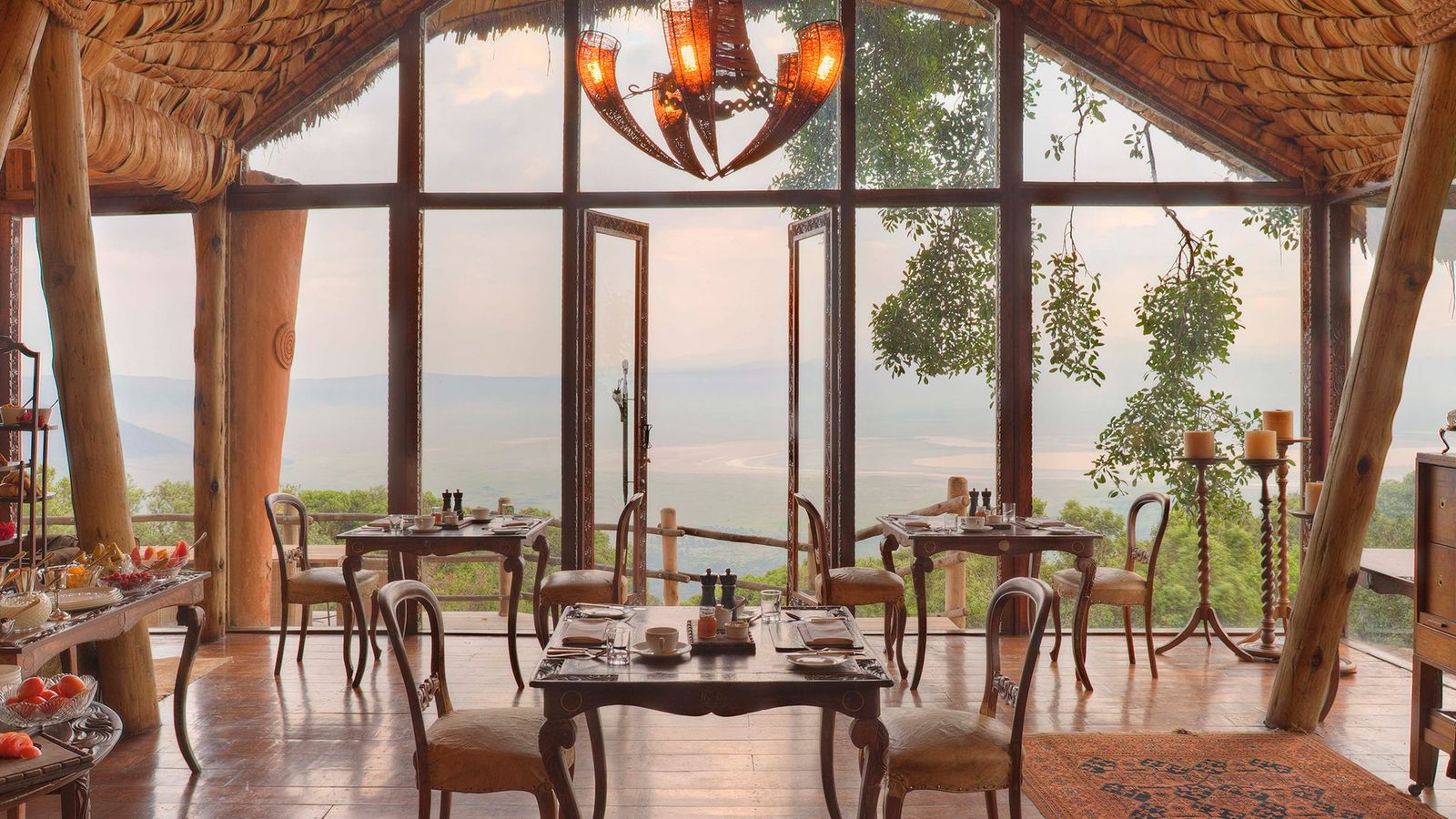 andBeyond Ngorongoro Crater Lodge exterior view