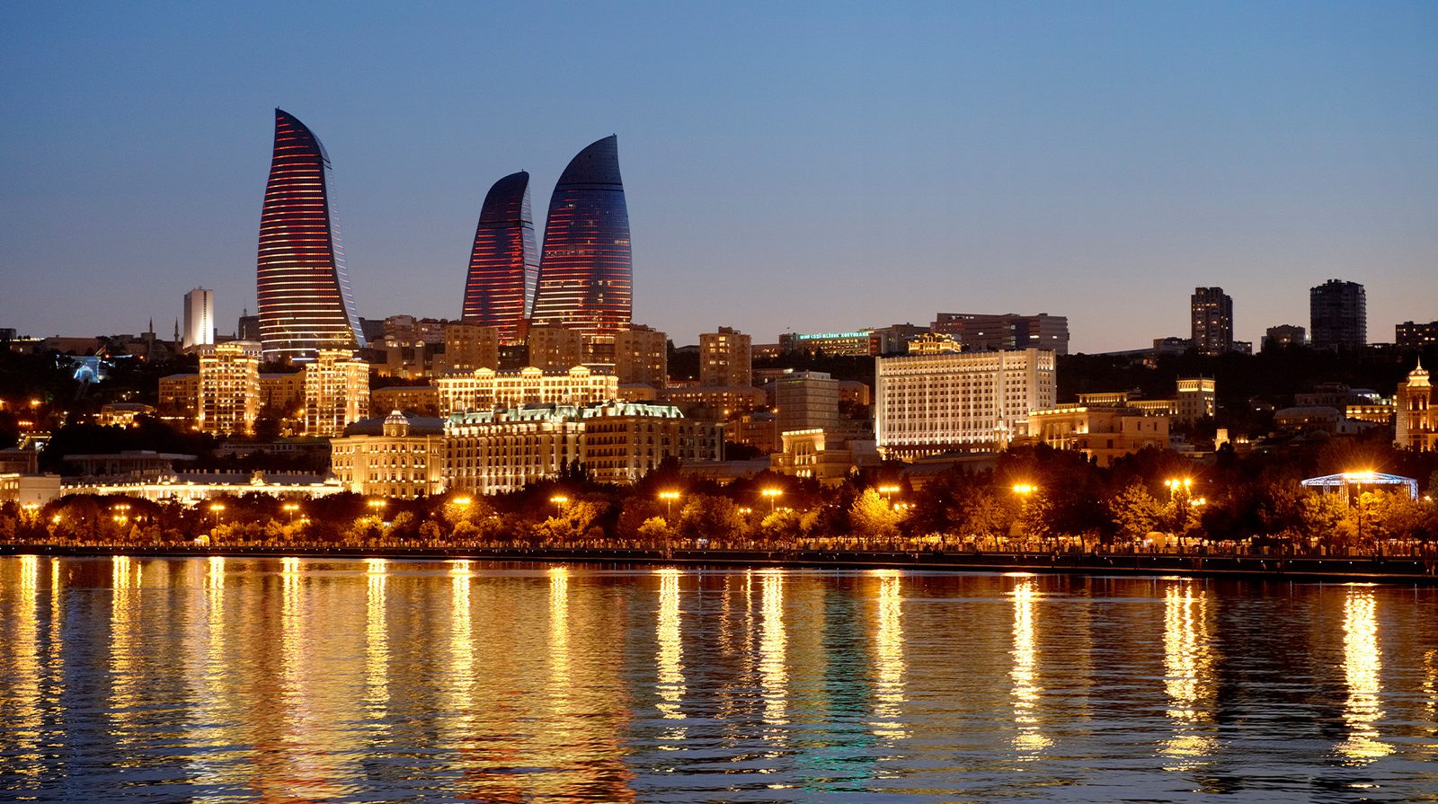 Fairmont Baku, Flame Towers exterior view