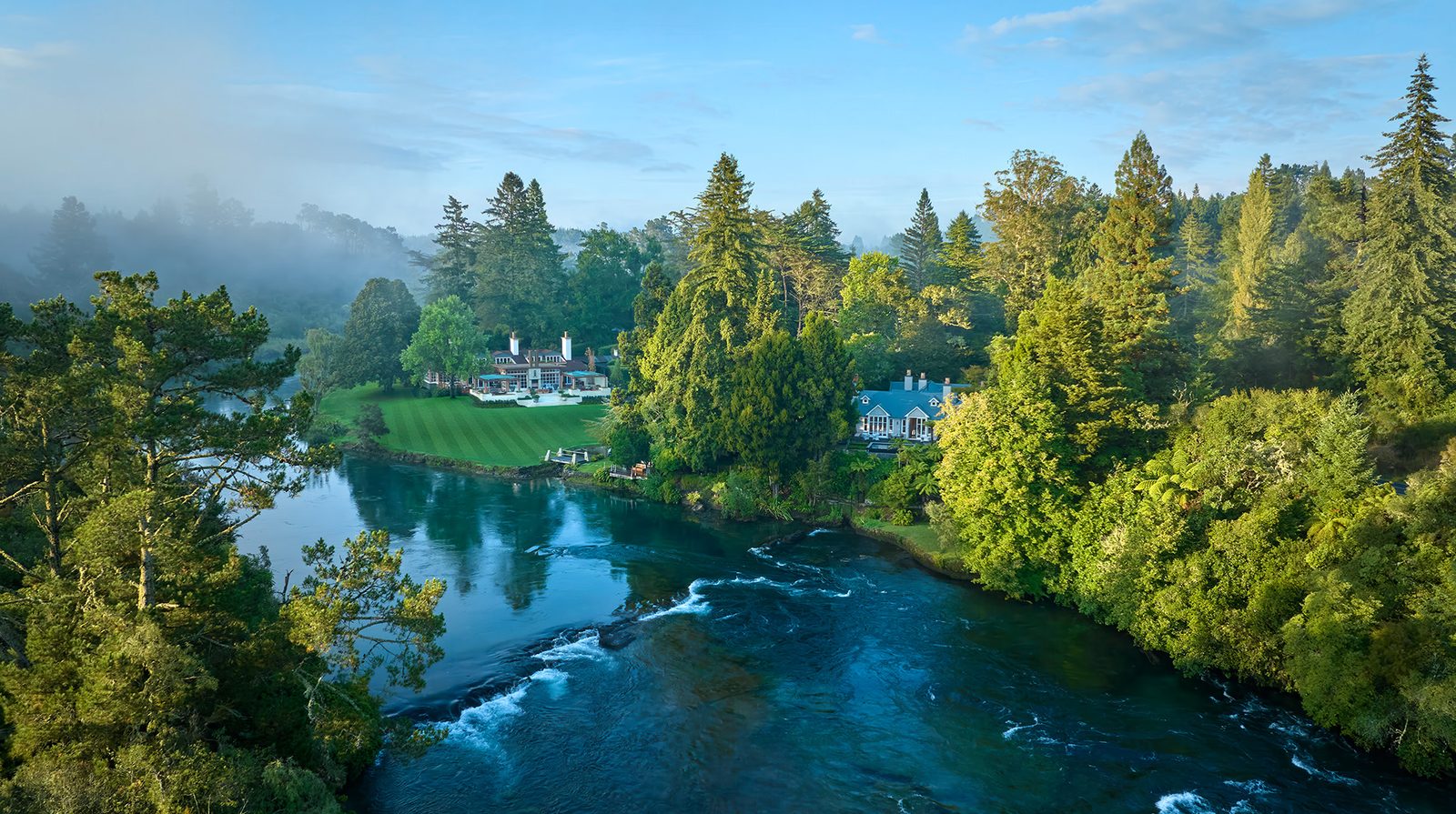 Huka Lodge exterior view