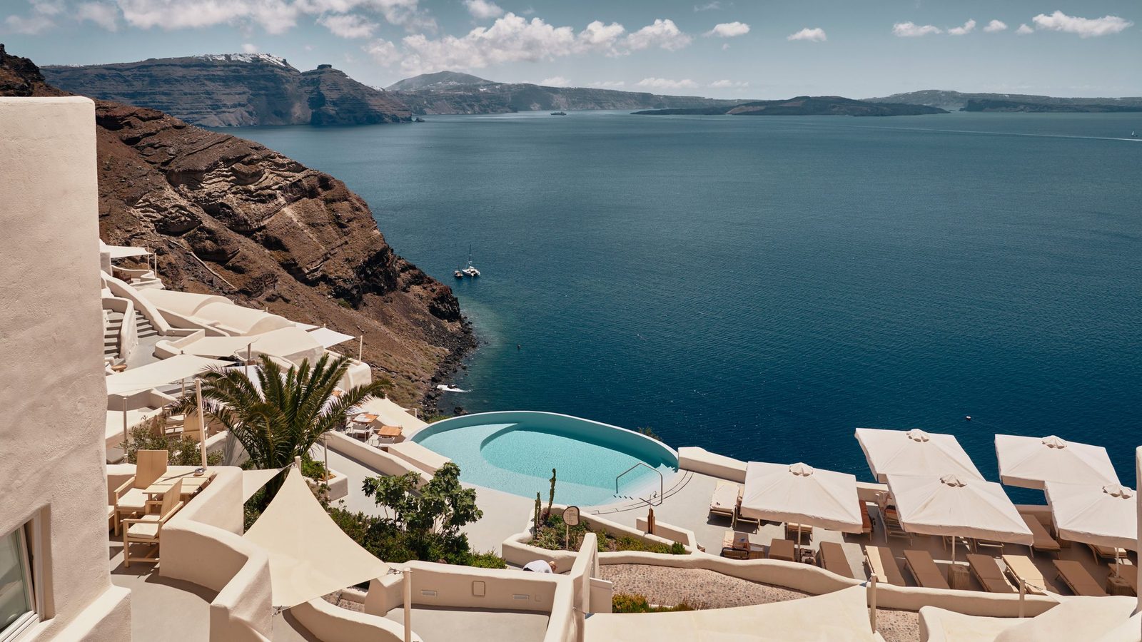 Mystique, a Luxury Collection Hotel, Santorini exterior view