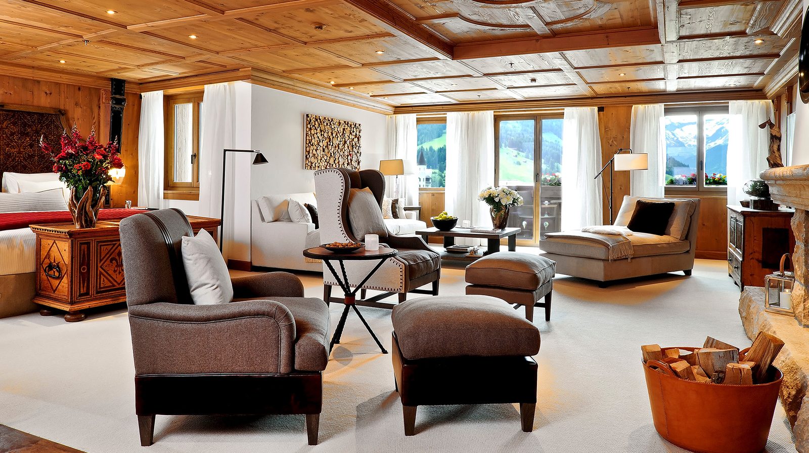 The Alpina Gstaad interior
