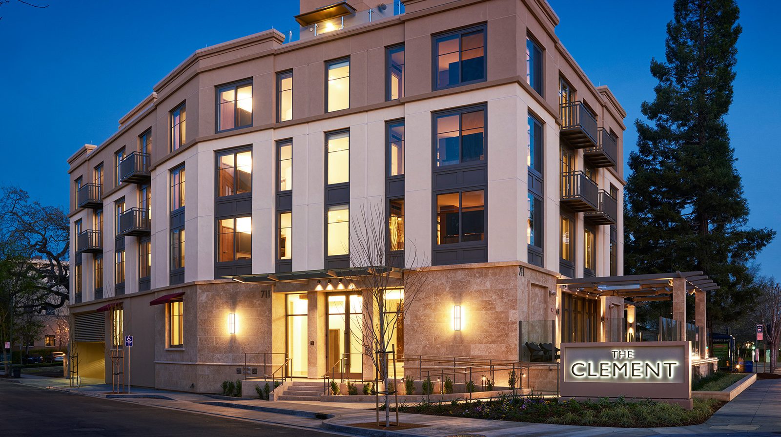 The Clement Palo Alto exterior view