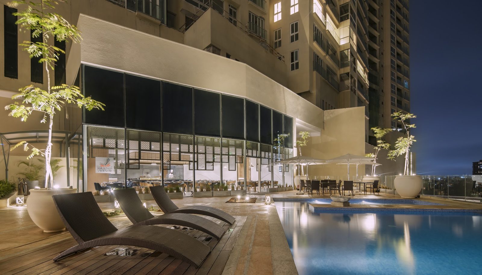 The Leela Bhartiya City Bengaluru exterior view